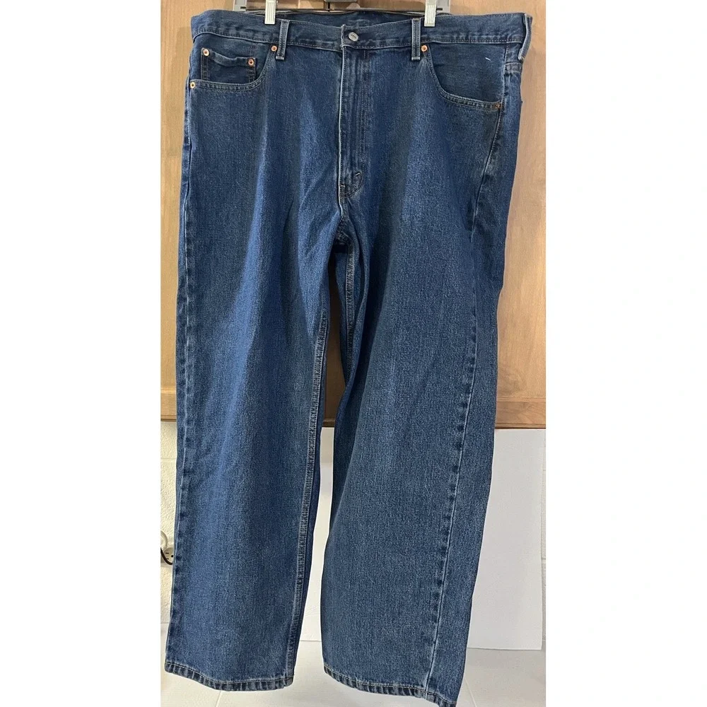 Levi's 550 Relaxed Fit Jeans Mens 44x30 Blue Denim Classic Tapered Leg